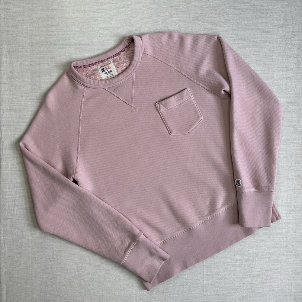 Champion Todd Snyder Crew Neck Raglan Sweatshirt Women S Pink Pocket Designer